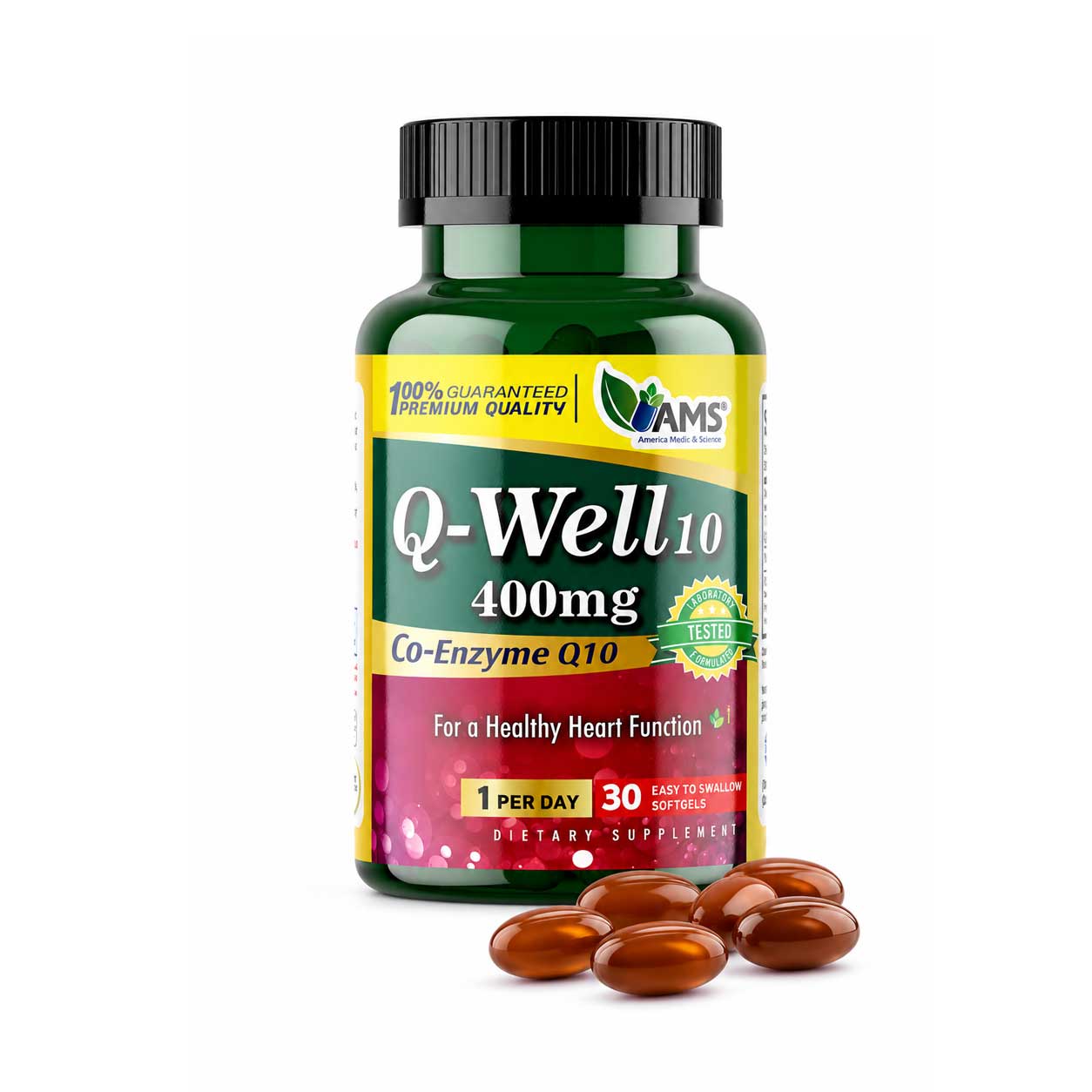 AMS COQ 10 400mg Tab 30s