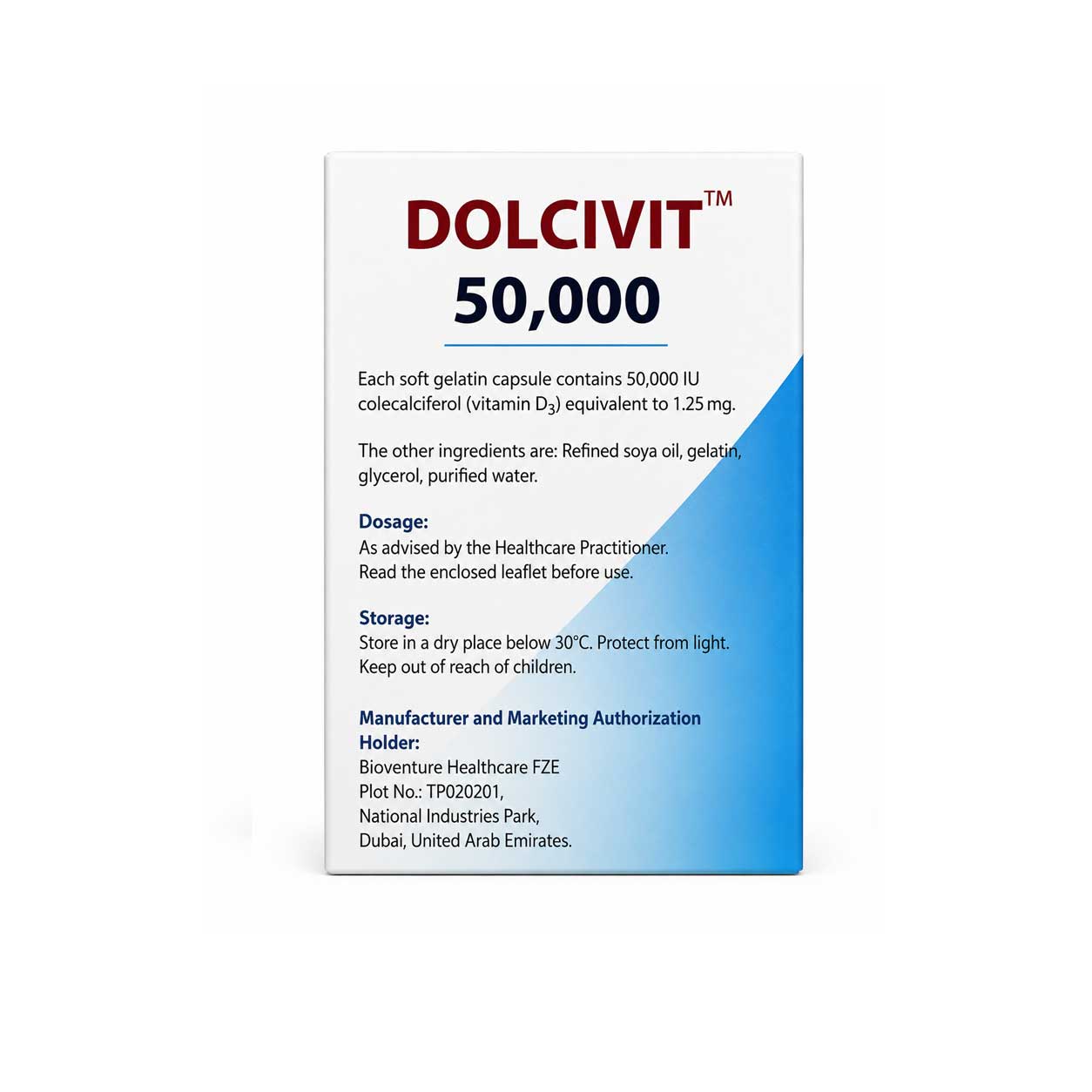 Dolcivit 50,000 VIT D3 iu Cap 12s
