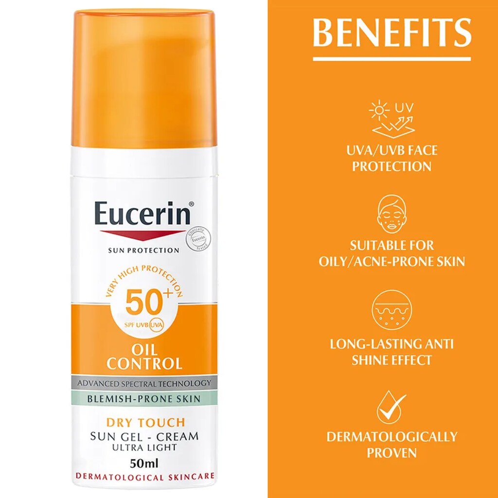 Eucerin Oil Control SPF 50+ Dry touch Gel 50ml