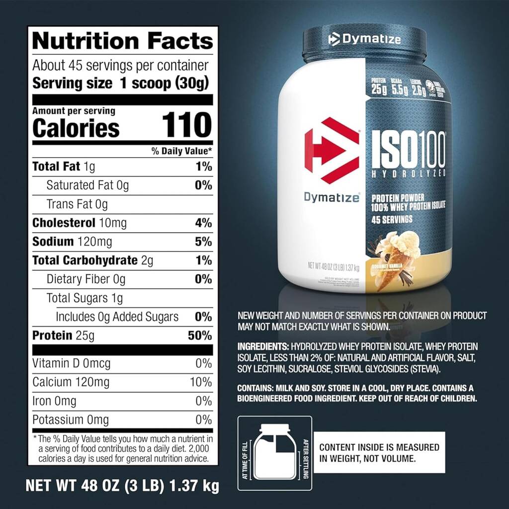 Dymatize ISO100 Hydrolyzed Whey Protein Isolate
