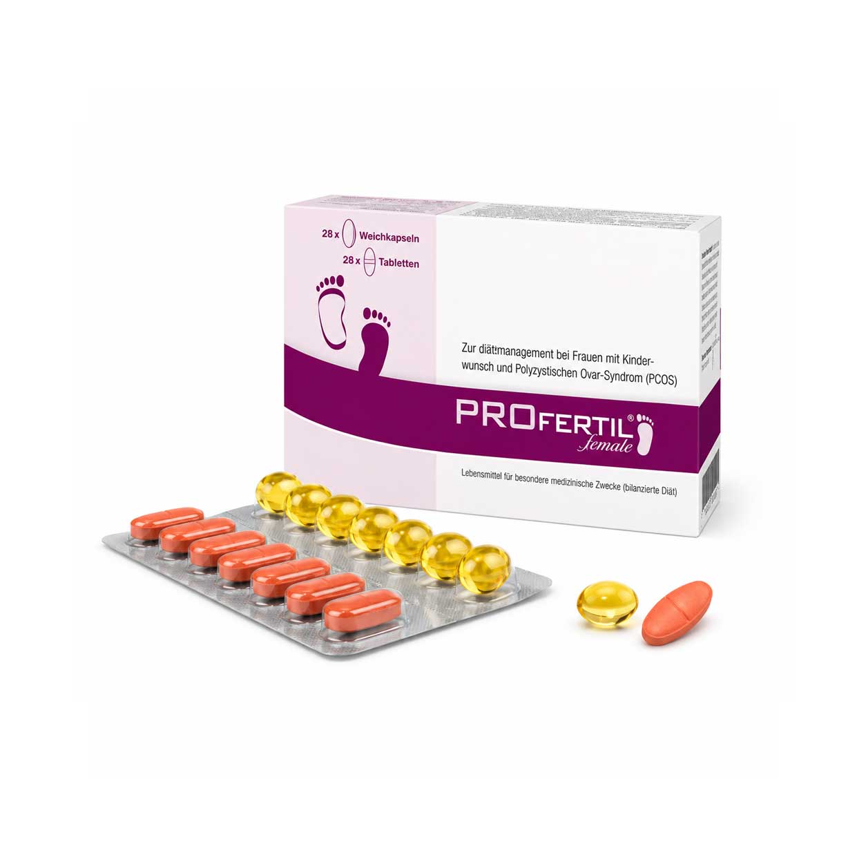 Profertil Female Fertility Support Pills, 28 Tablets + 28 Capsules